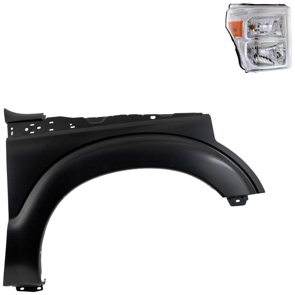 2011-2016 Ford F-250 Super Duty & F-350 Super Duty Fender - Right (BC3Z13008E)