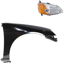 Load image into Gallery viewer, Headlight Kit For 2001-03 Honda Civic Right Lens and Housing Halogen with Fender
