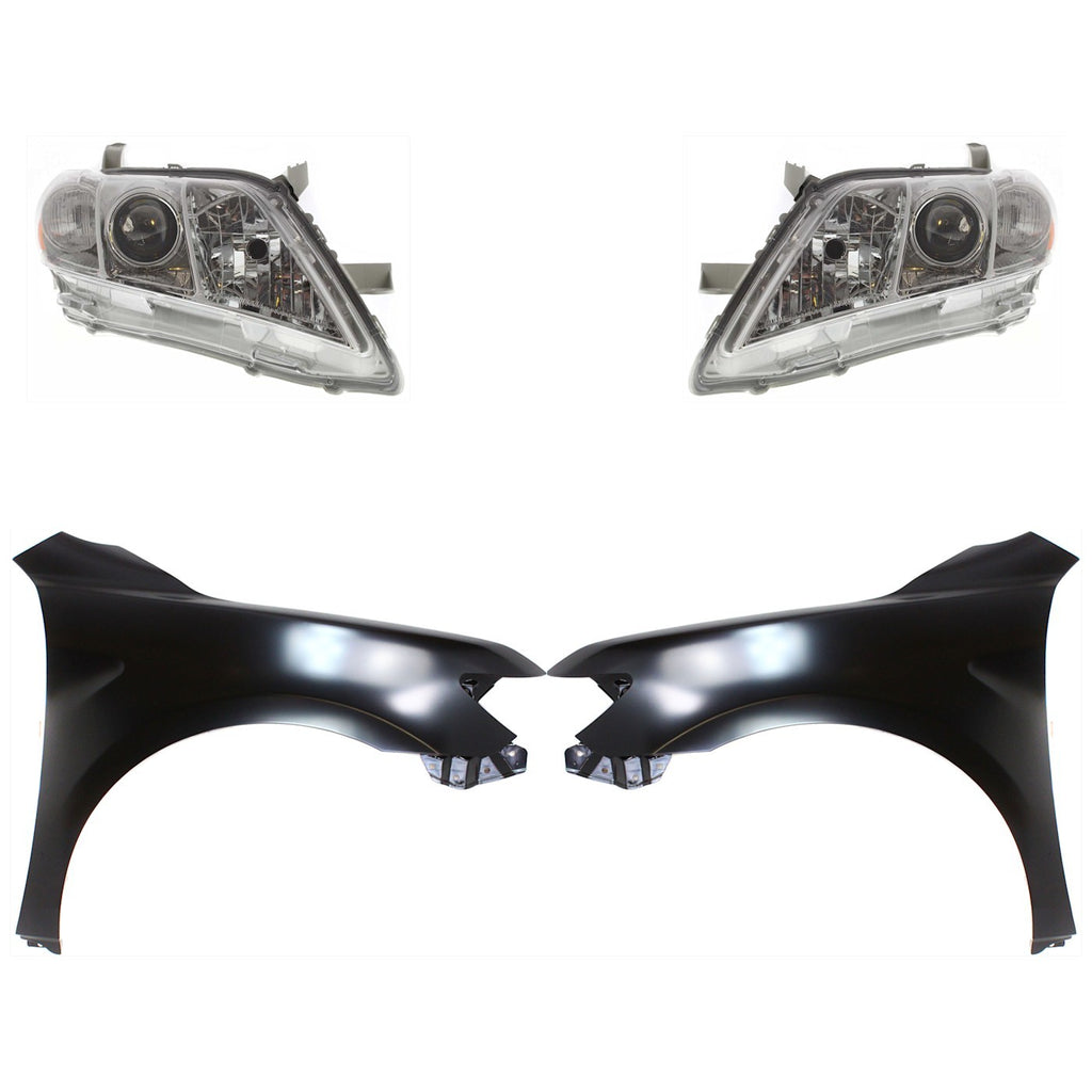 2007-2009 Toyota Camry Headlights - Halogen, Left & Right (8113033652)