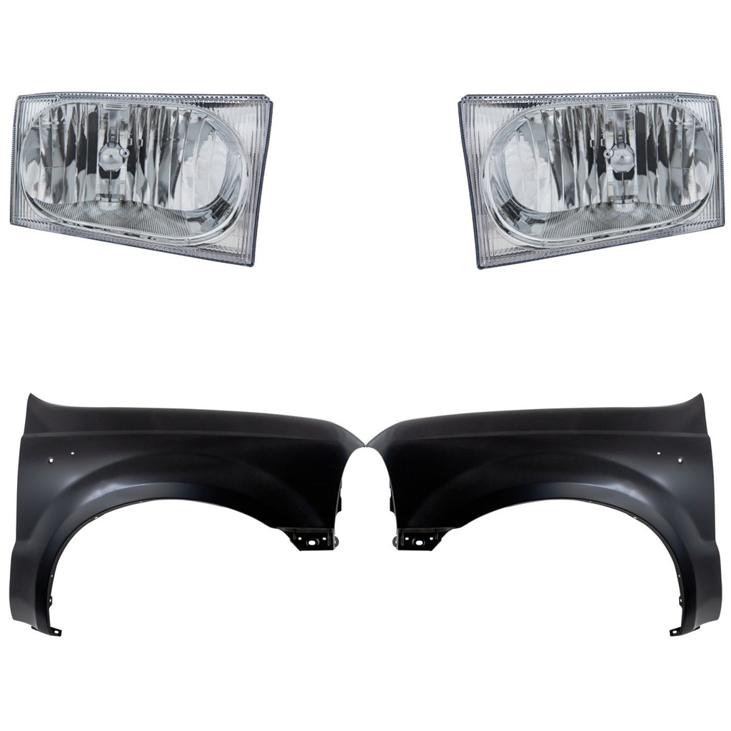 2002-2005 Ford Fenders - Front, Left & Right, Primed (F81Z16005AA)