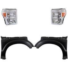 Load image into Gallery viewer, 2011-2016 Ford F-250 Super Duty &amp; F-350 Super Duty Headlights - Halogen, Left &amp; Right, Assembly (BC3Z13008E)