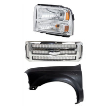 Load image into Gallery viewer, 2005-2007 Ford Excursion, F-250 Super Duty &amp; F-350 Super Duty Fender - Left, Chrome (6C3Z8200BC)