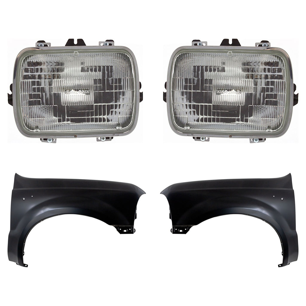 1999-2007 Ford F-250 Super Duty, F-350 Super Duty & F-450 Super Duty Fenders - Halogen, Front, Left & Right (F81Z16005AA)