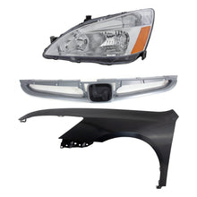 Load image into Gallery viewer, 2006-2007 Honda Accord Headlight - Halogen, Driver Side, Sedan (33151SDAA01PFM)
