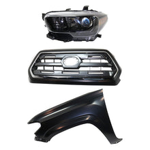 Load image into Gallery viewer, 2017 Toyota Tacoma Headlight - Halogen, Driver Side, Assembly (8115004280)