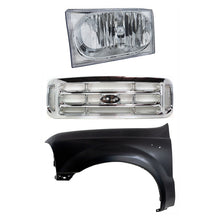 Load image into Gallery viewer, 2002-2004 Ford Fender - Left, Chrome (F81Z8200)