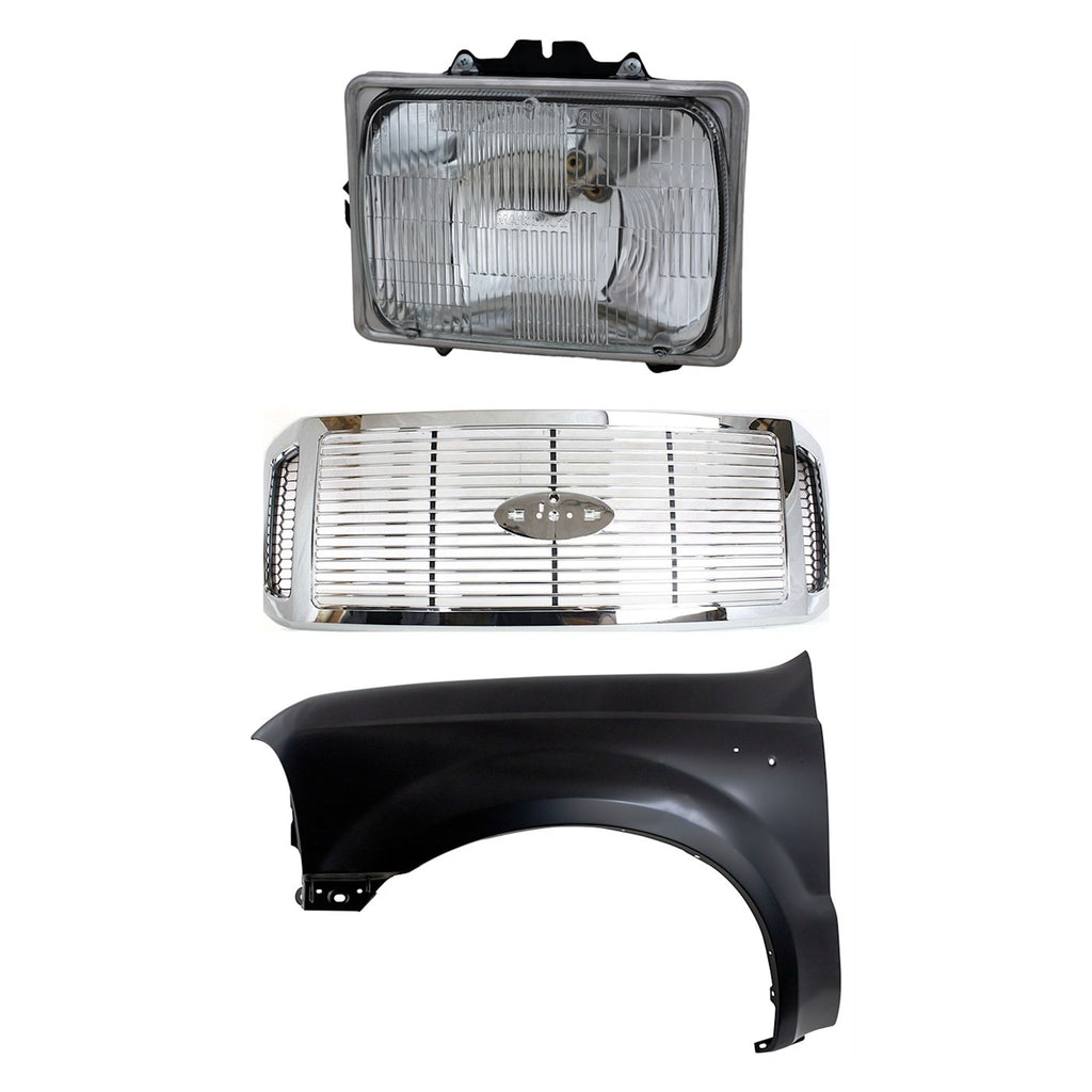 2006-2007 Ford F-250 Super Duty & F-350 Super Duty Fender - Left (6C3Z8200AAA)