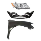 Headlight Kit For 2007-2009 Toyota Camry Right Side Lens/Housing Halogen CE/LE