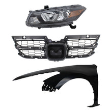 Load image into Gallery viewer, 2011-2012 Honda Accord Headlight - Halogen, Driver Side, Assembly (33150TE0A01)