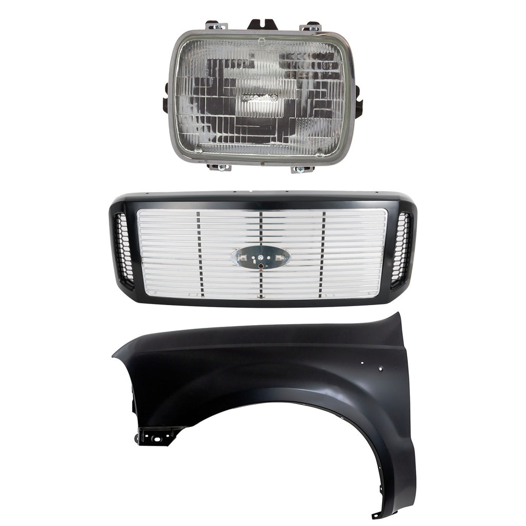 2005-2007 Ford F-250 Super Duty & F-350 Super Duty Grille - Assembly (6C3Z8200DH)
