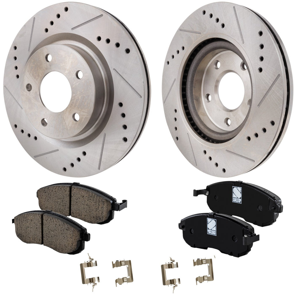 2012-2013 Nissan Altima Brake Rotors - Front, Left & Right (31464)