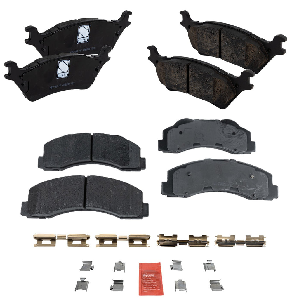 2012-2017 Ford F-150 Brake Pads - Front & Rear (8L3Z2V001B)