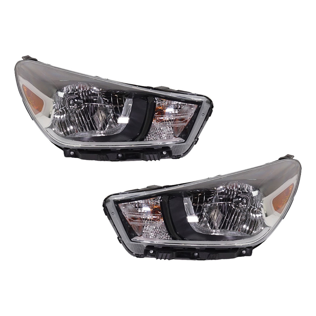 2018-2023 Kia Rio Headlights - Halogen, Left & Right, CAPA Certified (92102H9000)