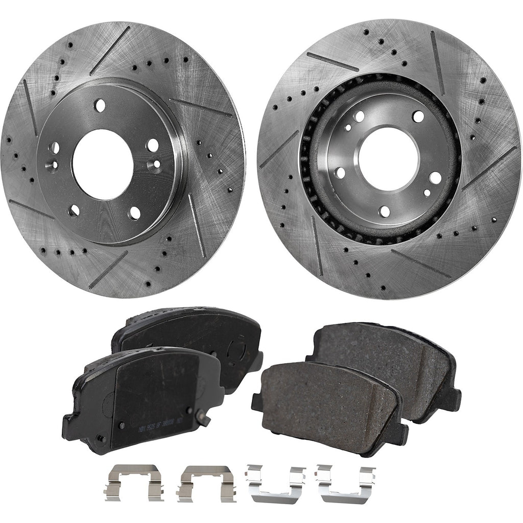 2014-2016 Hyundai Veloster Brake Rotors - Front, Left & Right (31584)