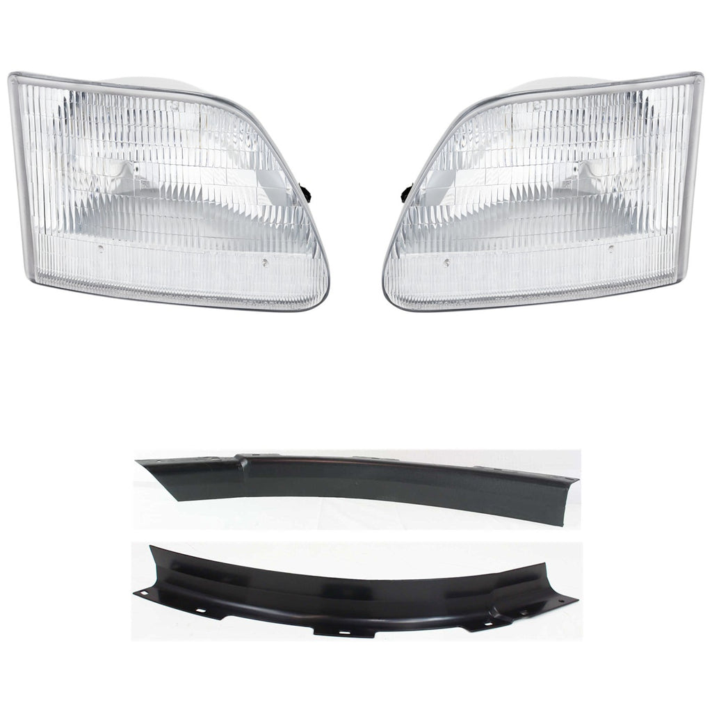 1998-2004 Ford Bumper Trims - Halogen, Left & Right, Assembly (3L3Z13008CA)