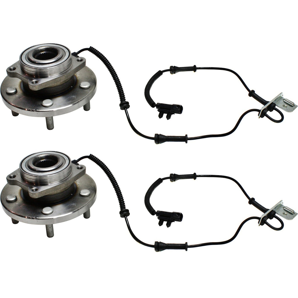 2009-2020 Chrysler, Dodge, Ram & Volkswagen Wheel Hubs - Front, Left & Right, w/ Bearing (5154214AA)
