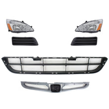 Load image into Gallery viewer, 2006-2007 Honda Accord Headlights - Halogen, Left &amp; Right, w/ Bulbs (33101SDAA01PFM)
