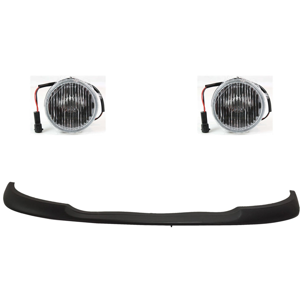 1999-2000 Ford F-150 Bumper Trims - Front, Driver & Passenger Side (3L3Z17K833AAA)