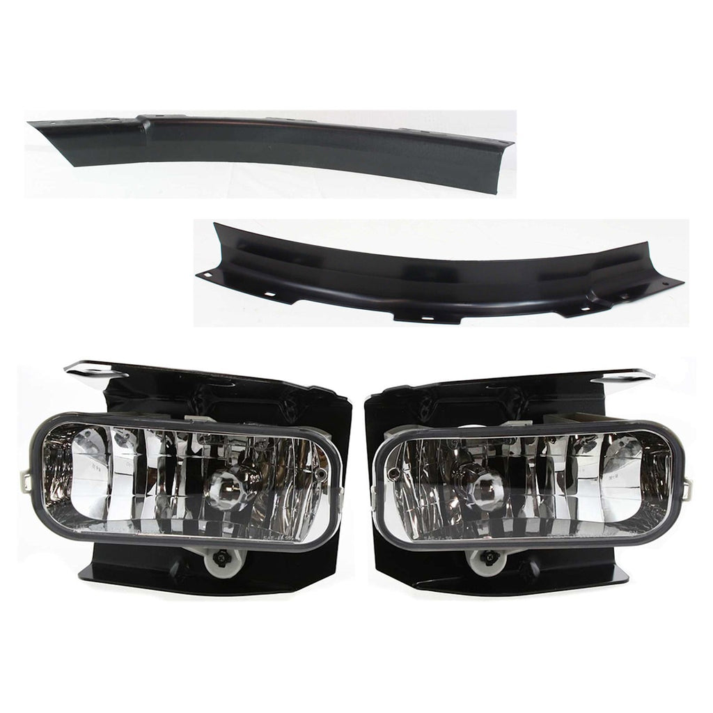 1999-2004 Ford Fog Lights - Halogen, Left & Right, Chrome (XL3Z17A861AB)