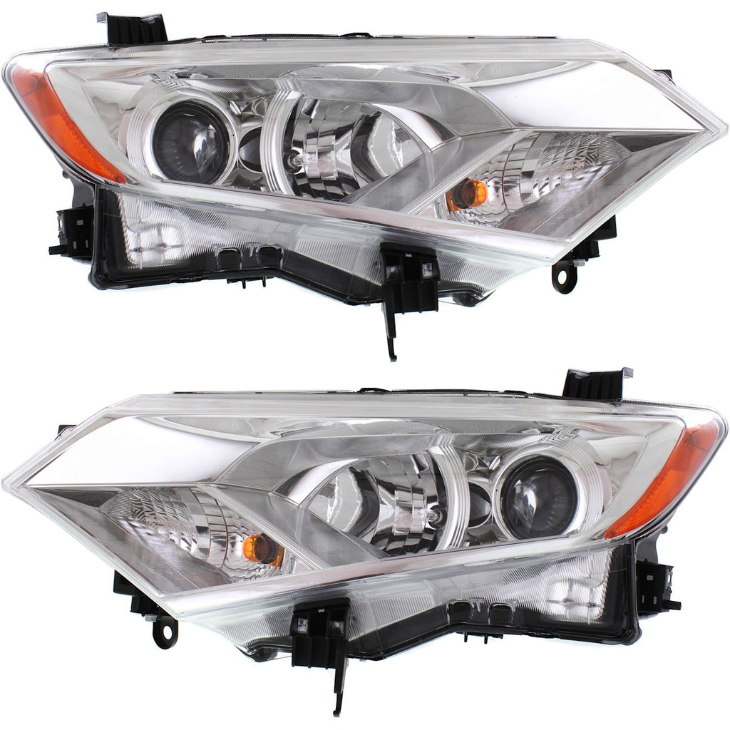 2012-2017 Nissan Quest Headlights - Left & Right, w/ Bulbs (260101JA0B)