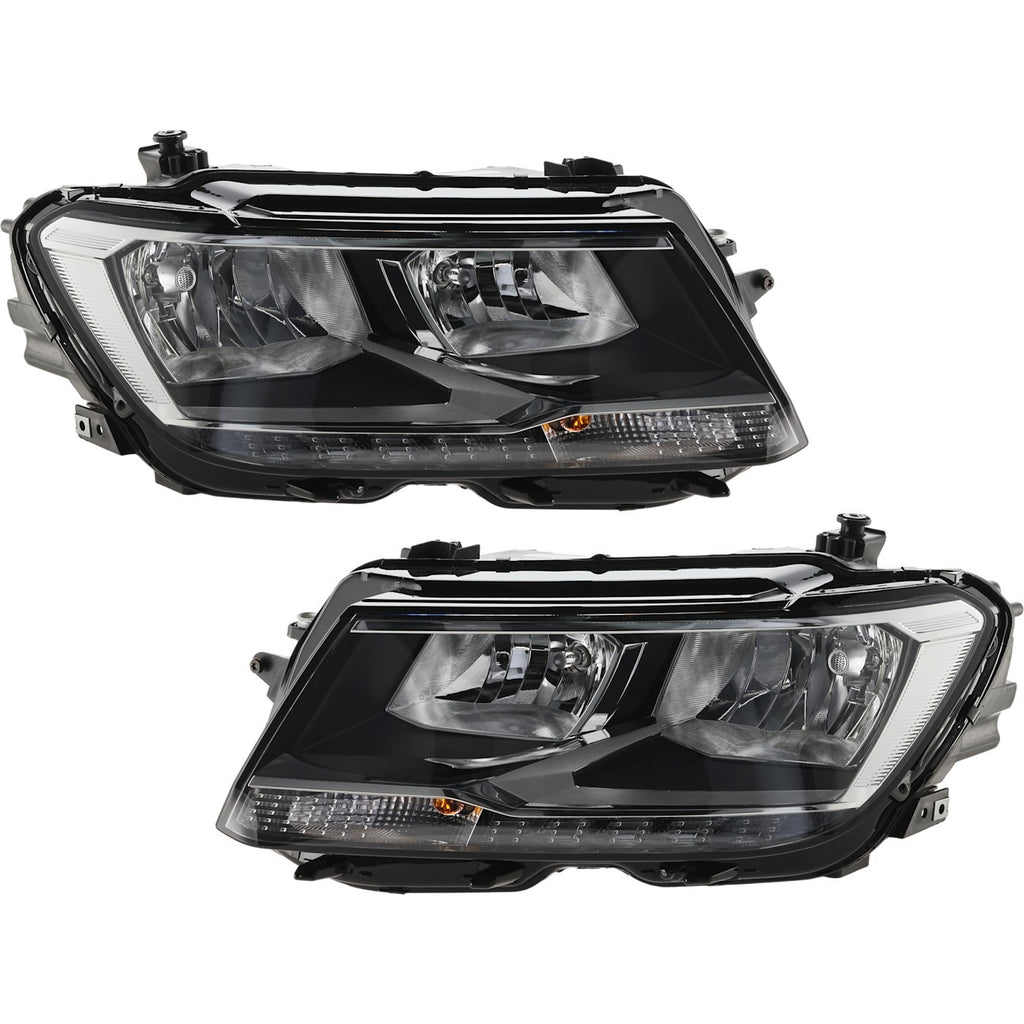 2018-2021 Volkswagen Tiguan Headlights - Halogen, Left & Right, w/ Bulbs (5NL941006)