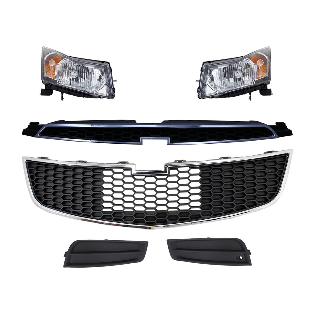 2011-2012 Chevrolet Cruze Headlights - Driver & Passenger Side (95900041)