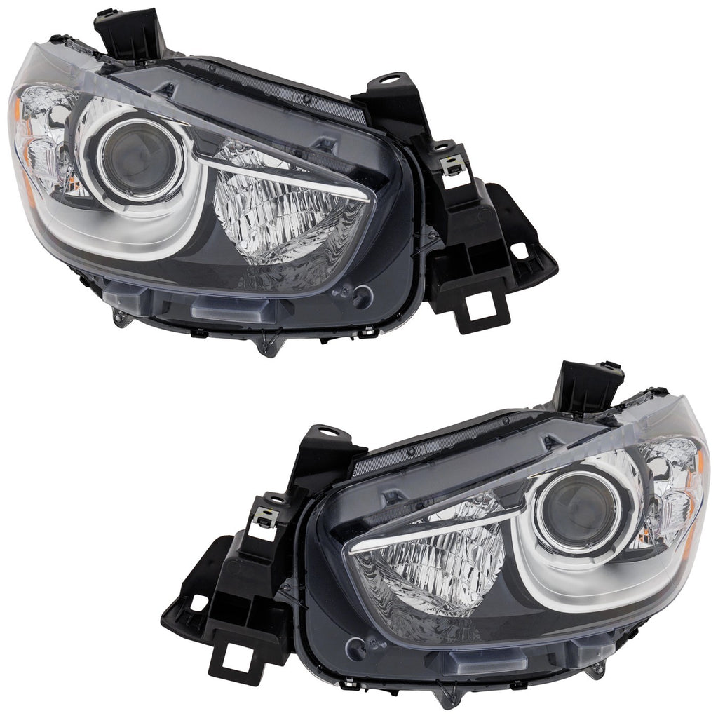 2013-2015 Mazda CX-5 Headlights - HID, Driver & Passenger Side (KR2251031C)