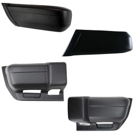 1997-2001 Jeep Cherokee Bumper Face Bars - Front & Rear, Driver & Passenger Side (5DY10DX9)