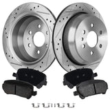 Rear Brake Disc Rotors and Pads Kit for Chevy GMC Canyon Chevrolet Colorado