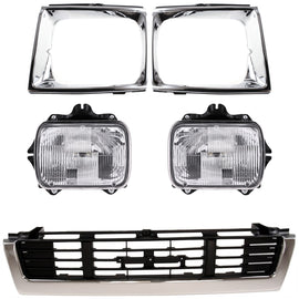 Halogen Headlight Headlamp Left and Right For 1989-1991 Toyota Pickup