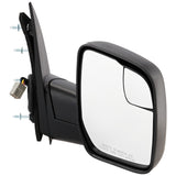 Mirror Passenger Side For 10-14 Econoline Van 4 Bolt Textured Black Manual Fold