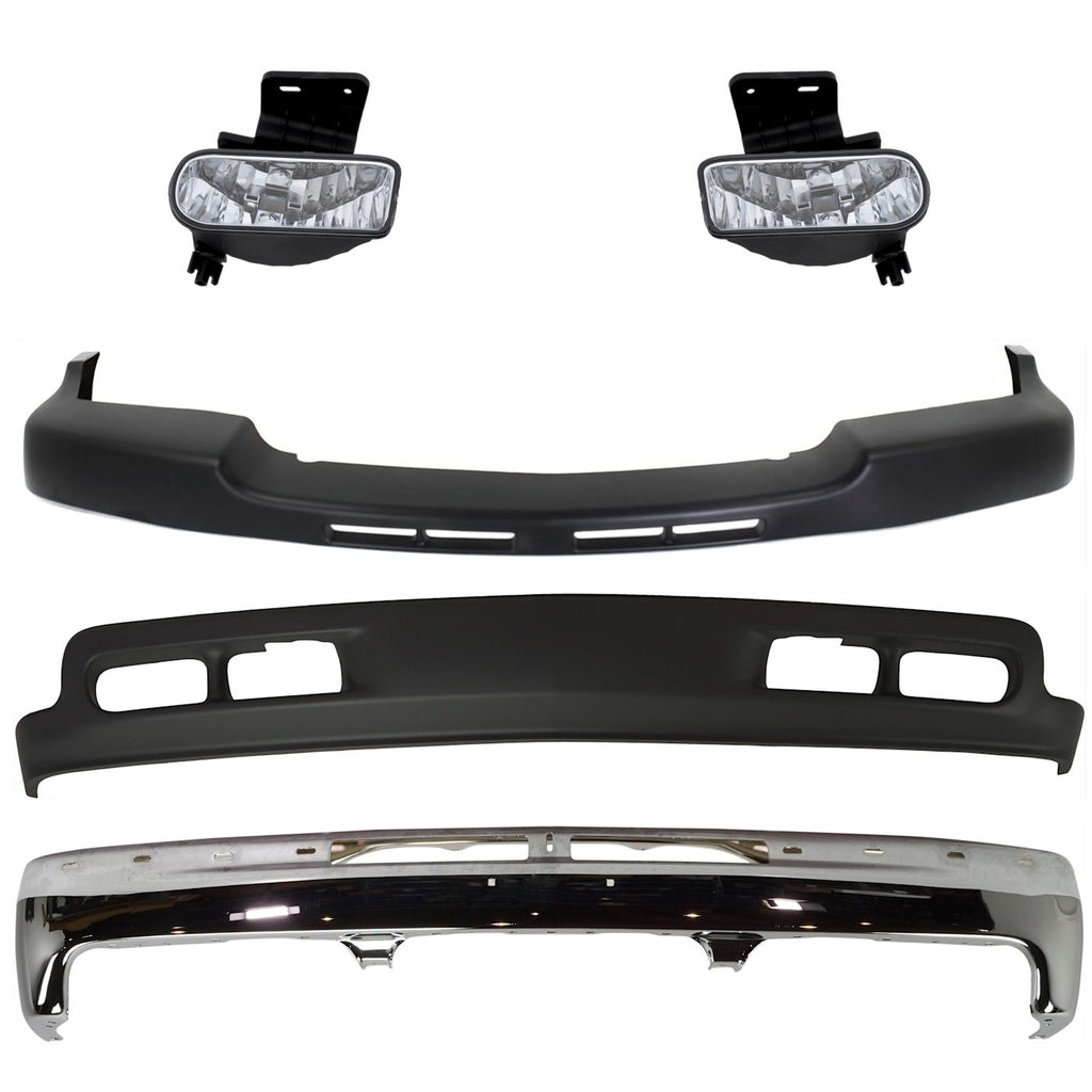 2001-2002 Chevrolet Silverado 2500 HD & Silverado 3500 Bumper Face Bar - Front (12336026PFM)