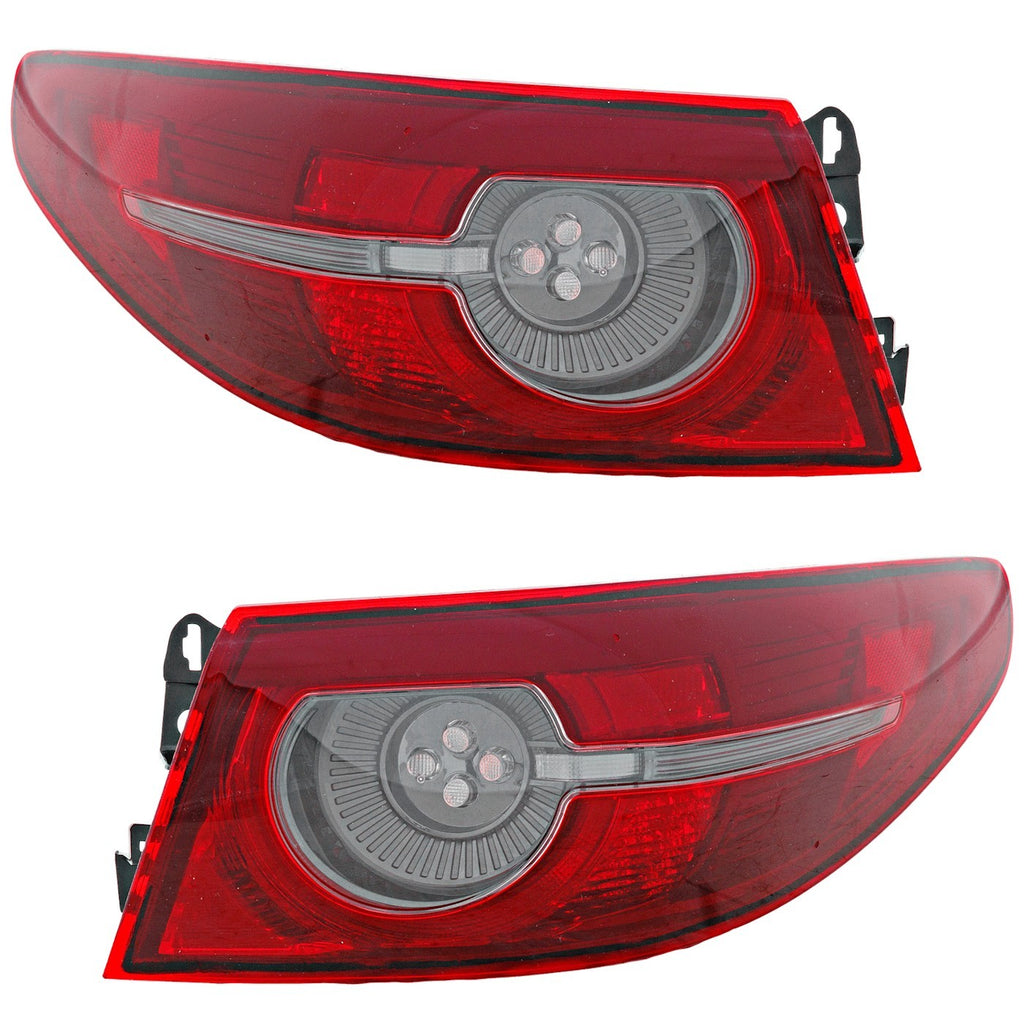 2019-2021 Mazda 3 Tail Lights - Halogen, Left & Right, Outer (BCJH51150A)