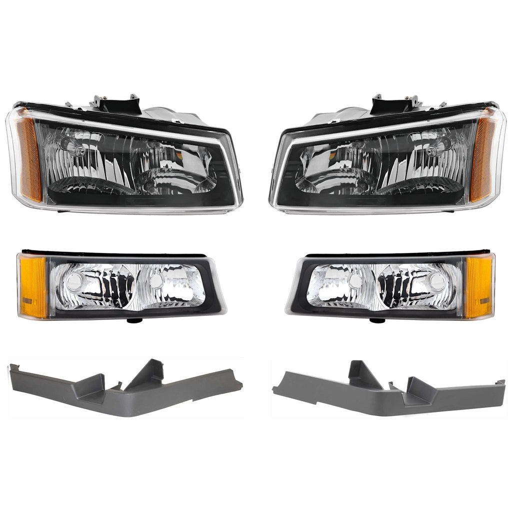 2003-2007 Chevrolet Headlights - Driver & Passenger Side (10396912PFM)