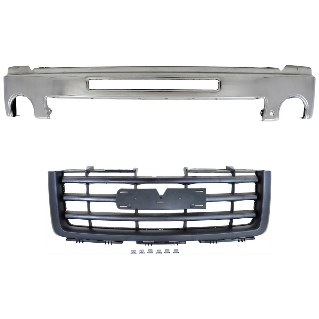 2007-2013 GMC Sierra 1500 Bumper Face Bar - Front (15902856)