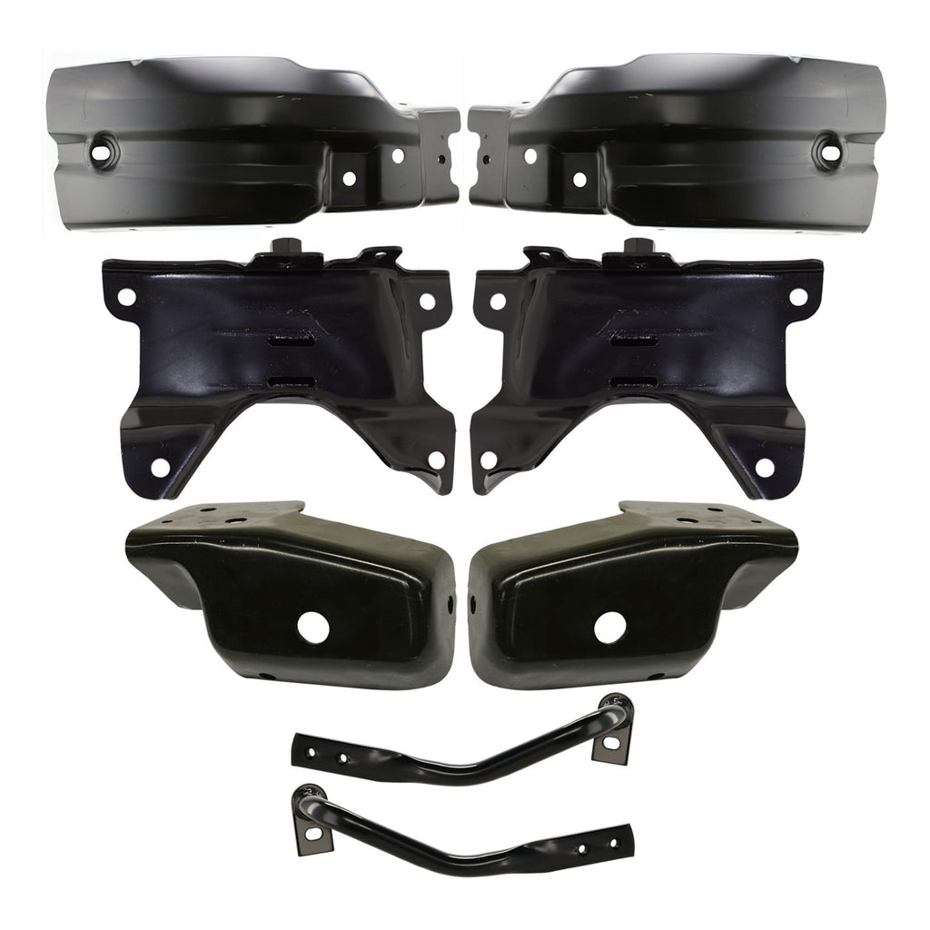 2007-2013 Chevrolet Silverado 1500 Bumper Face Bars - Front, Driver & Passenger Side (15838208)
