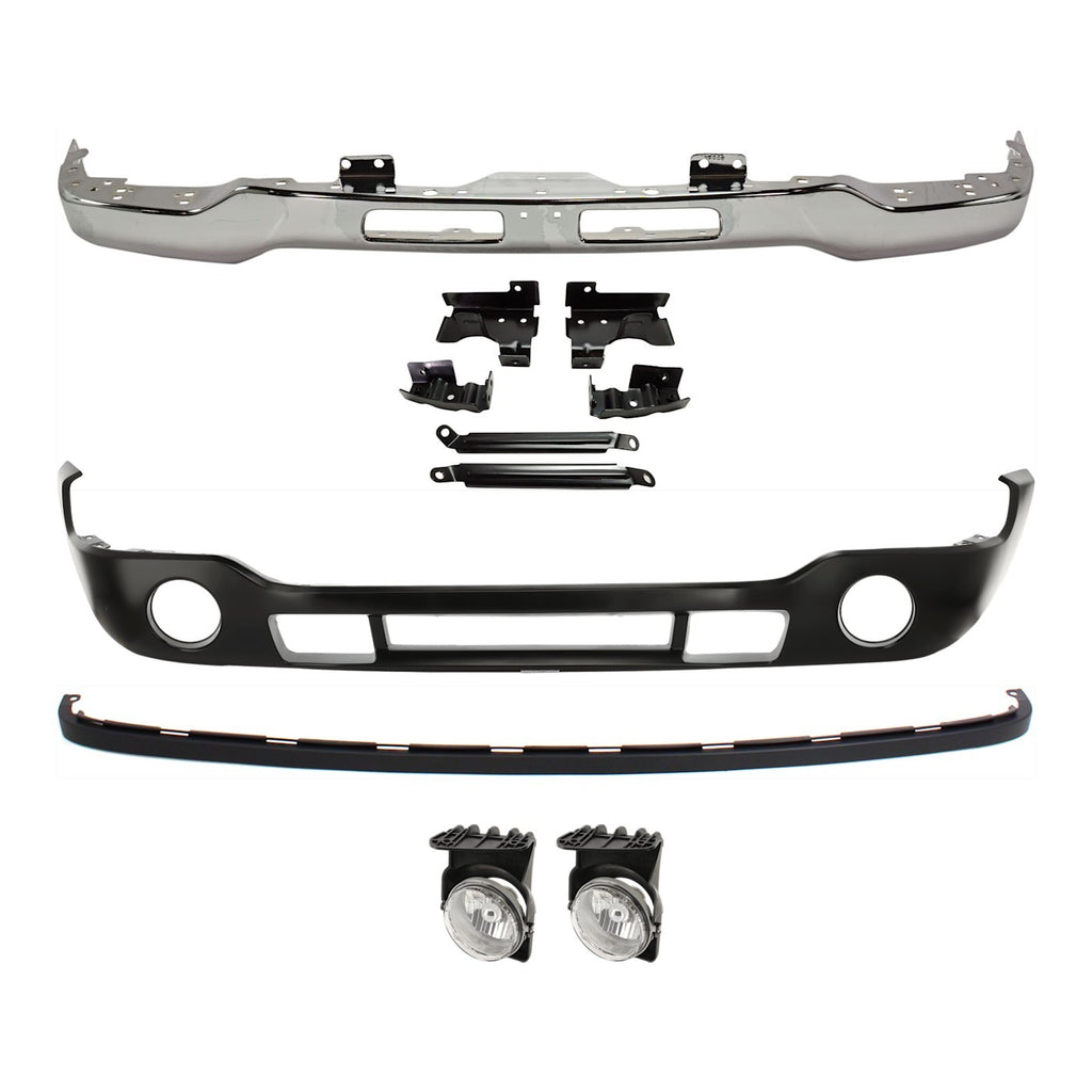 2003-2004 GMC Bumper Face Bar - Front (15098990PFM)