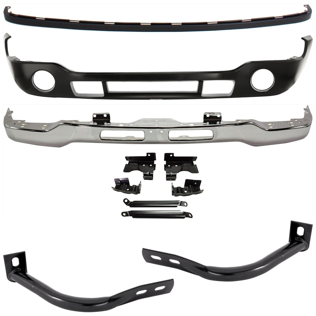 2003-2007 GMC Sierra 1500 & Sierra 1500 Classic Bumper Face Bar - Front (15098990PFM)
