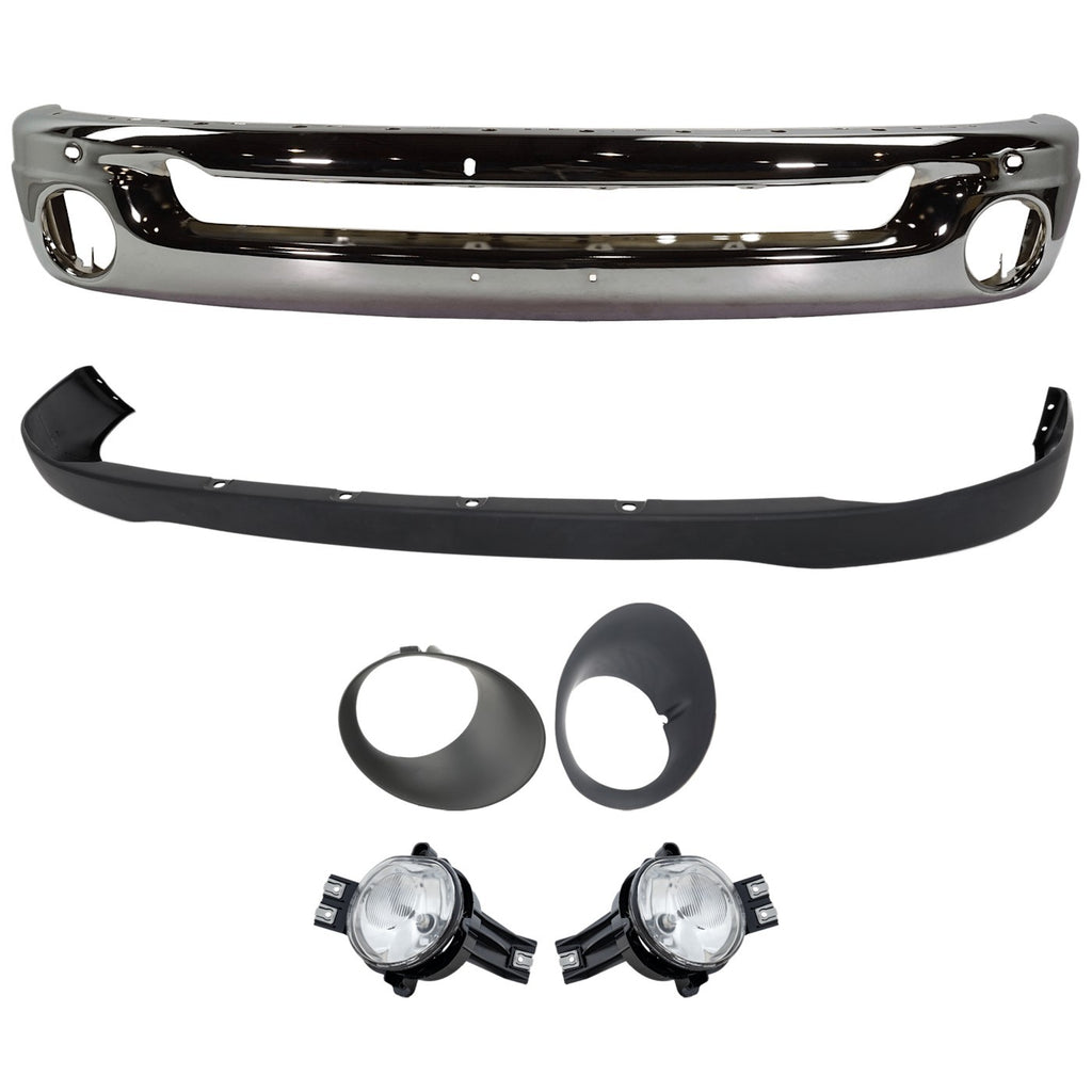 2006-2009 Dodge Ram 1500, Ram 2500 & Ram 3500 Bumper Face Bar - Front (55077946AB)
