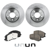Front Brake Disc Rotors and Pads Kit for Kia Amanti Hyundai XG350 2004-2005