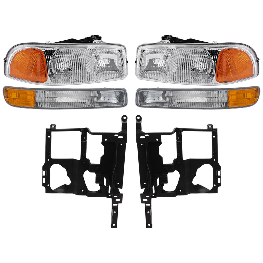 2005-2007 GMC Headlights - Driver & Passenger Side (15850351)