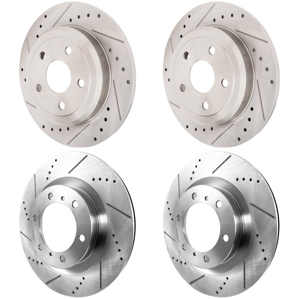 2011-2020 Dodge Durango & Jeep Grand Cherokee Brake Rotors - Front & Rear (43177)