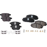 Front & Rear Brake Pads Set for Toyota Prius AWD-e Prime Lexus CT200h Plug-In