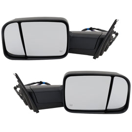 Kool Vue 2019-2021 Ram 1500 Towing Mirrors - Driver & Passenger Side, Heated (68470824AAPFM)