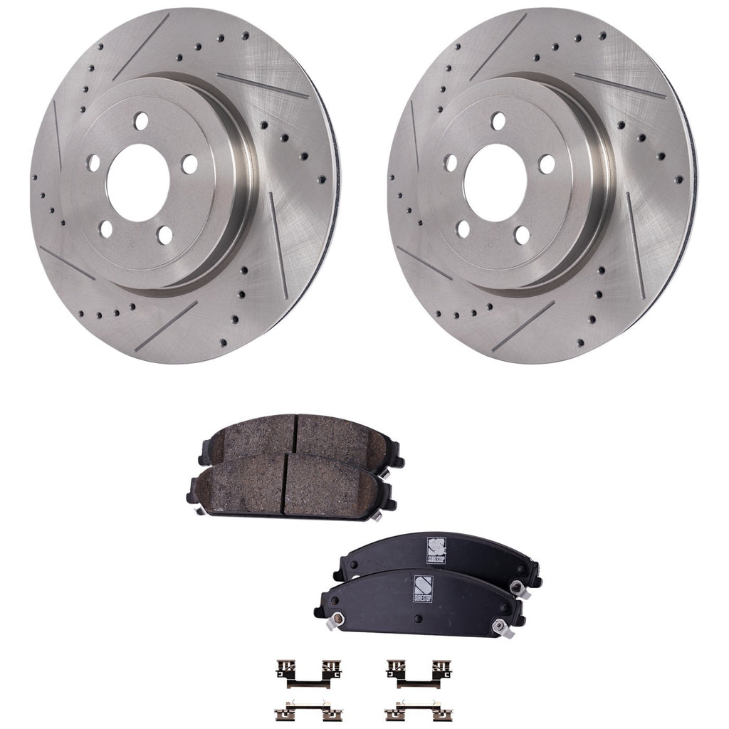 2005-2020 Chrysler Brake Rotors - Front & Rear (43087)