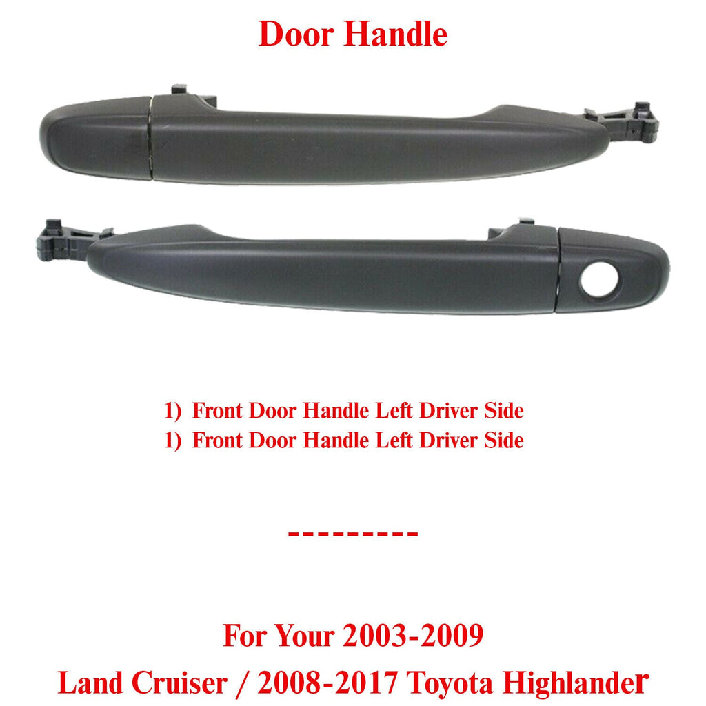 Exterior Front Door Handle Primed For 03 - 09 Land Cruiser/08 - 17 Toyota Highlander - US AUTO PARTS PLUS