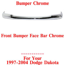 Load image into Gallery viewer, Front Bumper Face Bar Chrome Steel For 1997 - 2004 Dodge Dakota - US AUTO PARTS PLUS