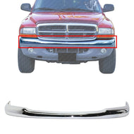 Front Bumper Face Bar Chrome Steel For 1997 - 2004 Dodge Dakota - US AUTO PARTS PLUS