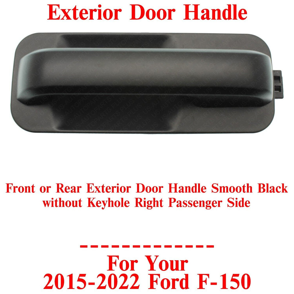 Front or Rear Exterior Door Handle Black Right Side For 2015 - 2022 Ford F - 150 - US AUTO PARTS PLUS