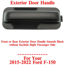 Load image into Gallery viewer, Front or Rear Exterior Door Handle Black Right Side For 2015 - 2022 Ford F - 150 - US AUTO PARTS PLUS